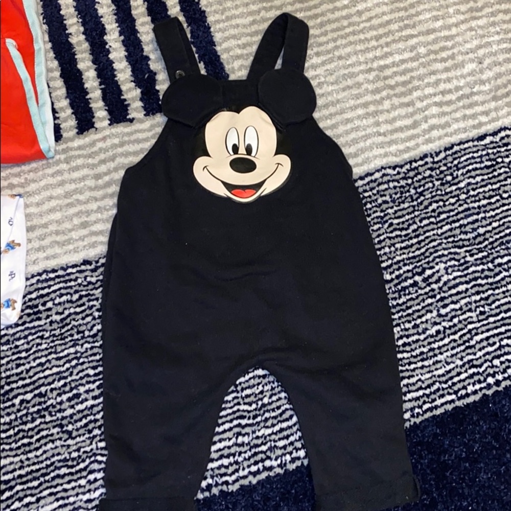 Black Mickey Overalls